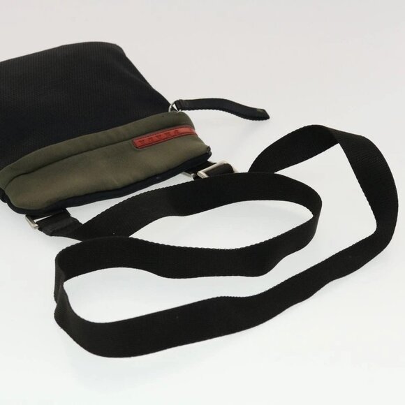 PRADA Shoulder Bag Hand Bag Leather Nylon 3Set Black Gray Auth am4509 - Picture 9 of 15